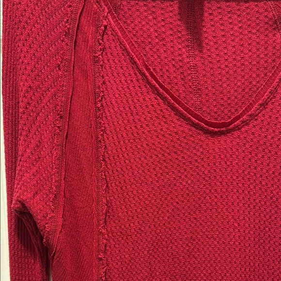 We The Free Red Long Sleeve Top - Picture 2 of 10